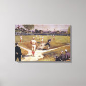  sporthonkbalspel van Henry Sandham Canvas Afdruk (Voorkant)