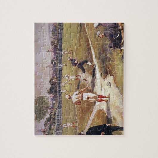  sporthonkbalspel van Henry Sandham Legpuzzel (Verticaal)