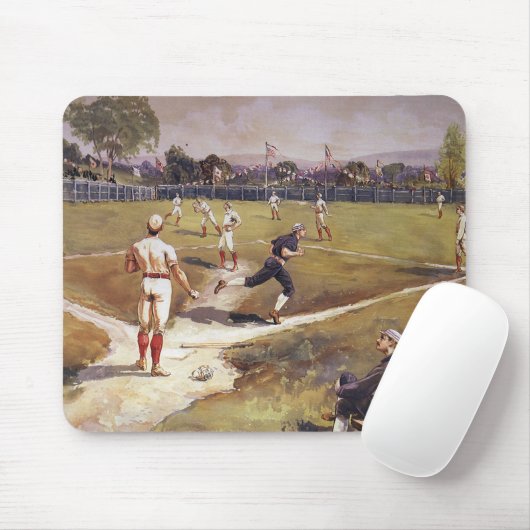  sporthonkbalspel van Henry Sandham Muismat (Met muis)