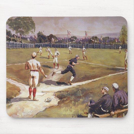  sporthonkbalspel van Henry Sandham Muismat (Voorkant)