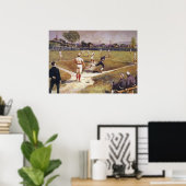  sporthonkbalspel van Henry Sandham Poster (Thuiskantoor)