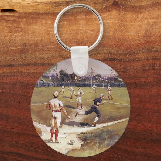  sporthonkbalspel van Henry Sandham Sleutelhanger (Achterkant)