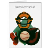 Sporthonkbalspeler, Catcher met Mitt (Voorkant)