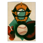  Sporthonkbalspeler, Catcher met Mitt (Voorkant)