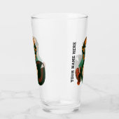  Sporthonkbalspeler, Catcher met Mitt Glas (Rechts)