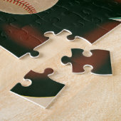 Sporthonkbalspeler, Catcher met Mitt Legpuzzel (Zijkant)
