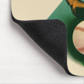  Sporthonkbalspeler, Catcher met Mitt Muismat (Hoek)