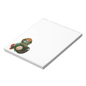 Sporthonkbalspeler, Catcher met Mitt Notitieblok (Linkerzijde)