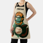 Sporthonkbalspeler, Catcher met Mitt Schort (Insitu)