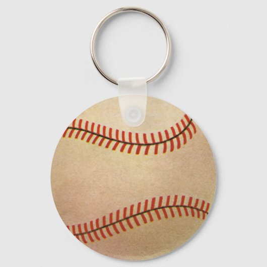  Sporthonkbalspeler, Catcher met Mitt Sleutelhanger (Achterkant)