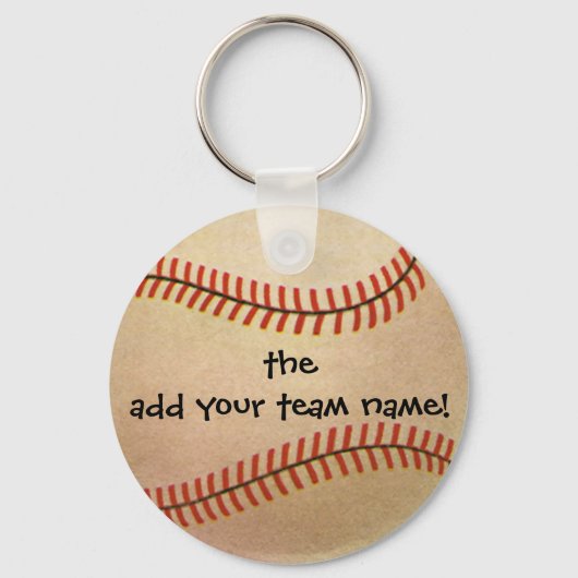  Sporthonkbalspeler, Catcher met Mitt Sleutelhanger (Voorkant)