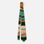 Sporthonkbalspeler, Catcher met Mitt Stropdas (Achterkant)