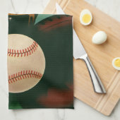  Sporthonkbalspeler, Catcher met Mitt Theedoek (Quarter Fold)