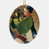 Sporthonkbalspeler, de Umpire Keramisch Ornament (Rechts)