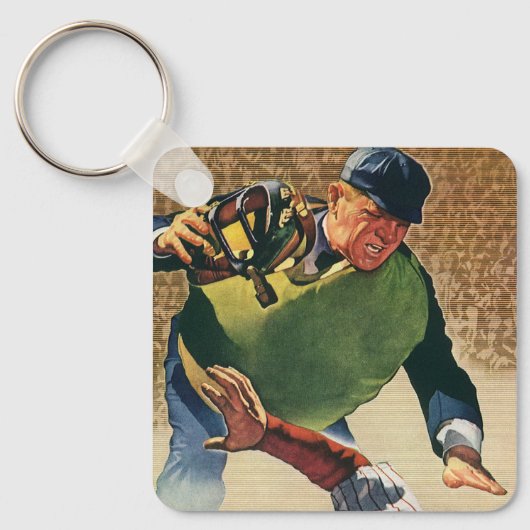  Sporthonkbalspeler, de Umpire Sleutelhanger (Voorkant)