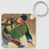 Sporthonkbalspeler, de Umpire Sleutelhanger (Achterkant)