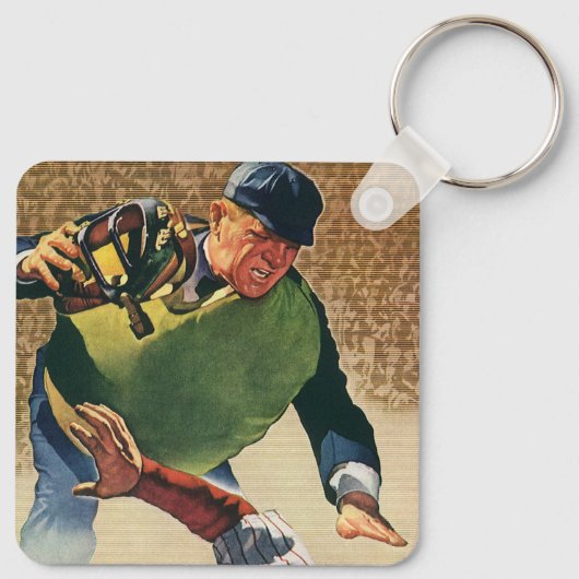  Sporthonkbalspeler, de Umpire Sleutelhanger (Achterkant)