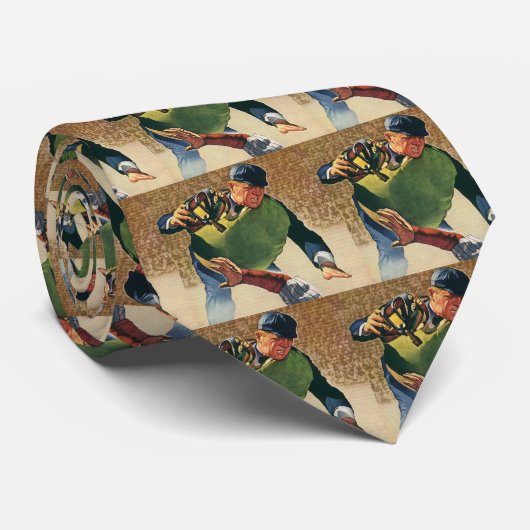 Sporthonkbalspeler, de Umpire Stropdas (Opgerold)