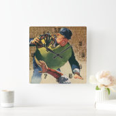  Sporthonkbalspeler, de Umpire Vierkante Klok (Huis)