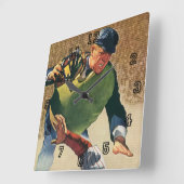  Sporthonkbalspeler, de Umpire Vierkante Klok (Hoek)