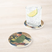  Sporthonkbalspeler, de Umpire Zandsteen Onderzetter (Zijkant)