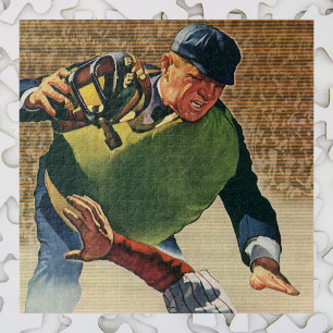 Sporthonkbalspeler, Umpire Legpuzzel