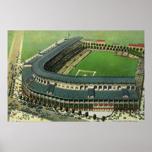  Sporthonkbalstadion, Uitzicht vanuit de lucht Poster (Voorkant)