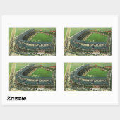  Sporthonkbalstadion, Uitzicht vanuit de lucht Rechthoekige Sticker (Vel)