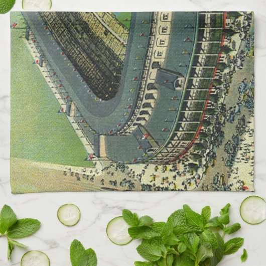  Sporthonkbalstadion, Uitzicht vanuit de lucht Theedoek (Gevouwen)