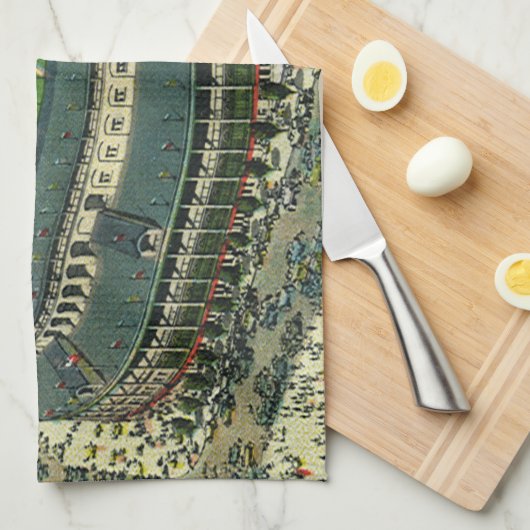  Sporthonkbalstadion, Uitzicht vanuit de lucht Theedoek (Quarter Fold)