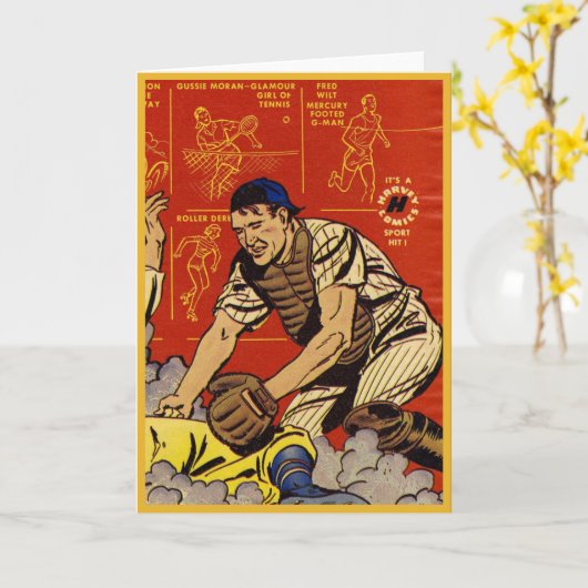  sporthonkbalvanger kaart (Gele Bloem)