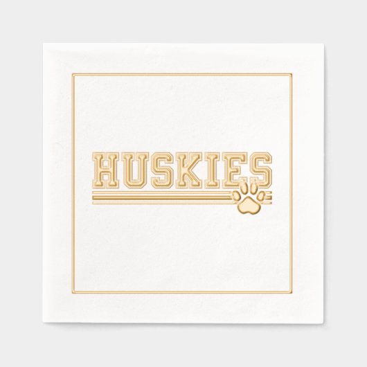 Sporthuskies Folie Servetten (Voorkant)