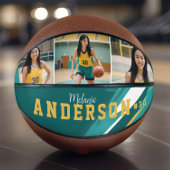 Sportief 3 Fotocollage Speler Naam & Teamnummer Basketbal