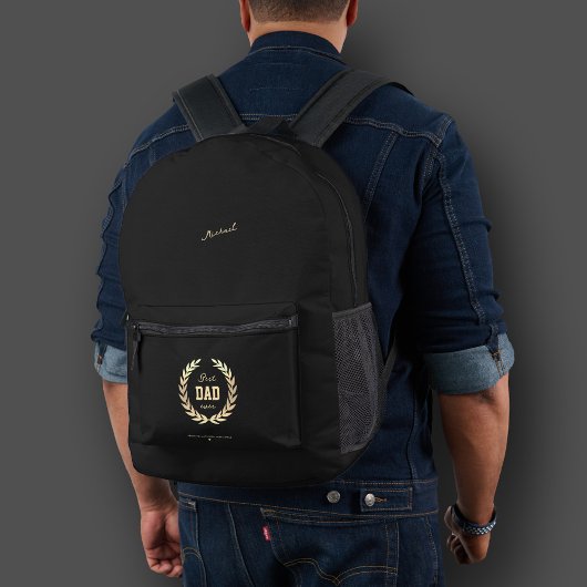 Sportief Beste Pap Vaderdag van Zoon Dochter Bedrukte Rugzak