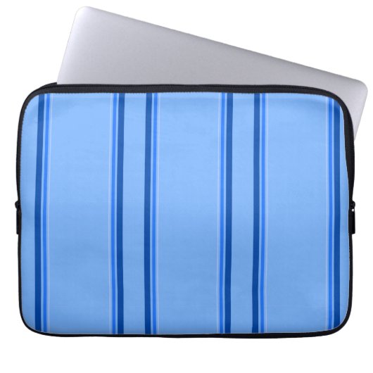 Sportief blauw laptop sleeve (Voorkant)