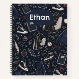 Sportief Doodle Spiraal Notebook Notitieboek