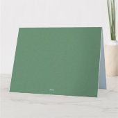 Sportief football veldblauw gepersonaliseerd bedankkaart (Achterkant)