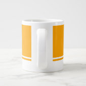 Sportief Fun Helder Sinaasappel White Rim Racing S Grote Koffiekop (Achterkant)