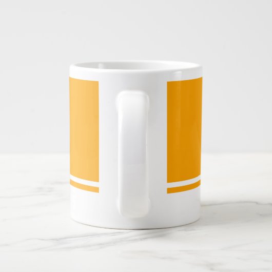 Sportief Fun Helder Sinaasappel White Rim Racing S Grote Koffiekop (Achterkant)