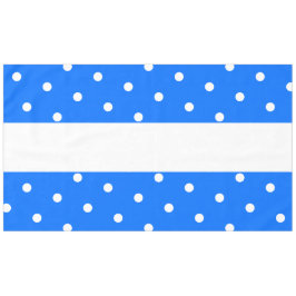 Sportief Fun Helderblauw Wit Polka gestippelde str Tafelkleed