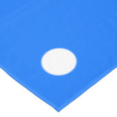 Sportief Fun Helderblauw Wit Polka gestippelde str Tafelkleed (Gekanteld)
