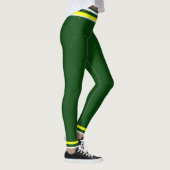Sportief Groen Geel & Wit Leggings (Rechts)