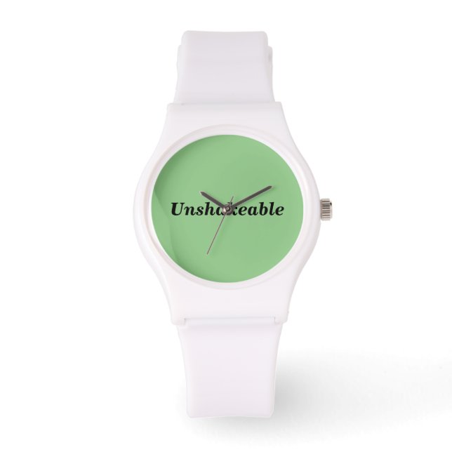 Sportief groen gezicht horloge (Voorkant)