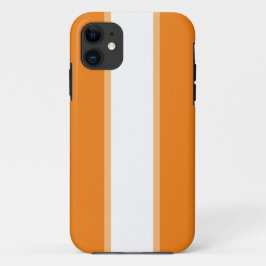 Sportief Helder Sinaasappel Wit Zomer Racing Strip Case-Mate iPhone Case