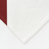 Sportief Heldergroen Diep Rood Wit Witte Strepen Fleece Deken (Hoek)