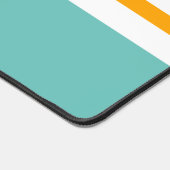 Sportief Leuk Licht Blauwgroen Wit Geel Racing Str Bureaumat (Hoek)