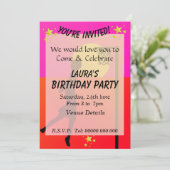 Sportief Netball Thema Feest Kaart (Staand voorkant)