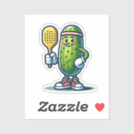 SPORTIEF PICKLE - Pickleball Mascot Court Player F Sticker