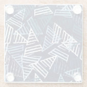 Sportief plezier: creatief naadloos behang. glazen onderzetter (Achterkant)