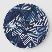 Sportief plezier: creatief naadloos behang. grote klok (Voorkant)